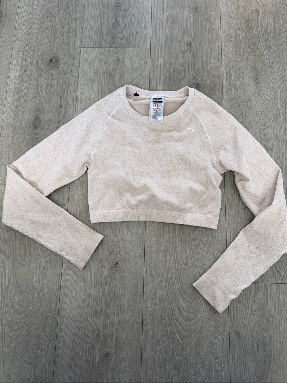 Gymshark Women's Cropped Long-Sleeve Top - Pale Blush